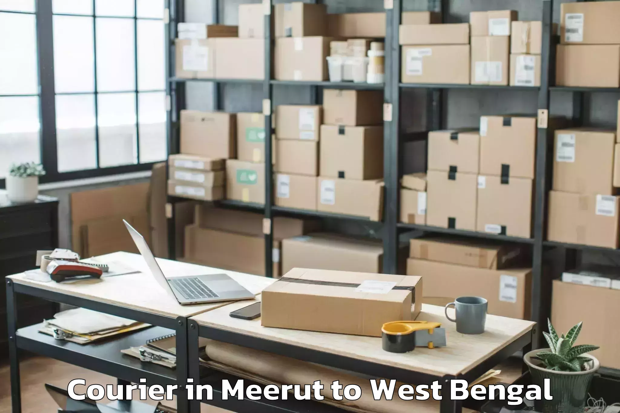 Reliable Meerut to Deganga Courier